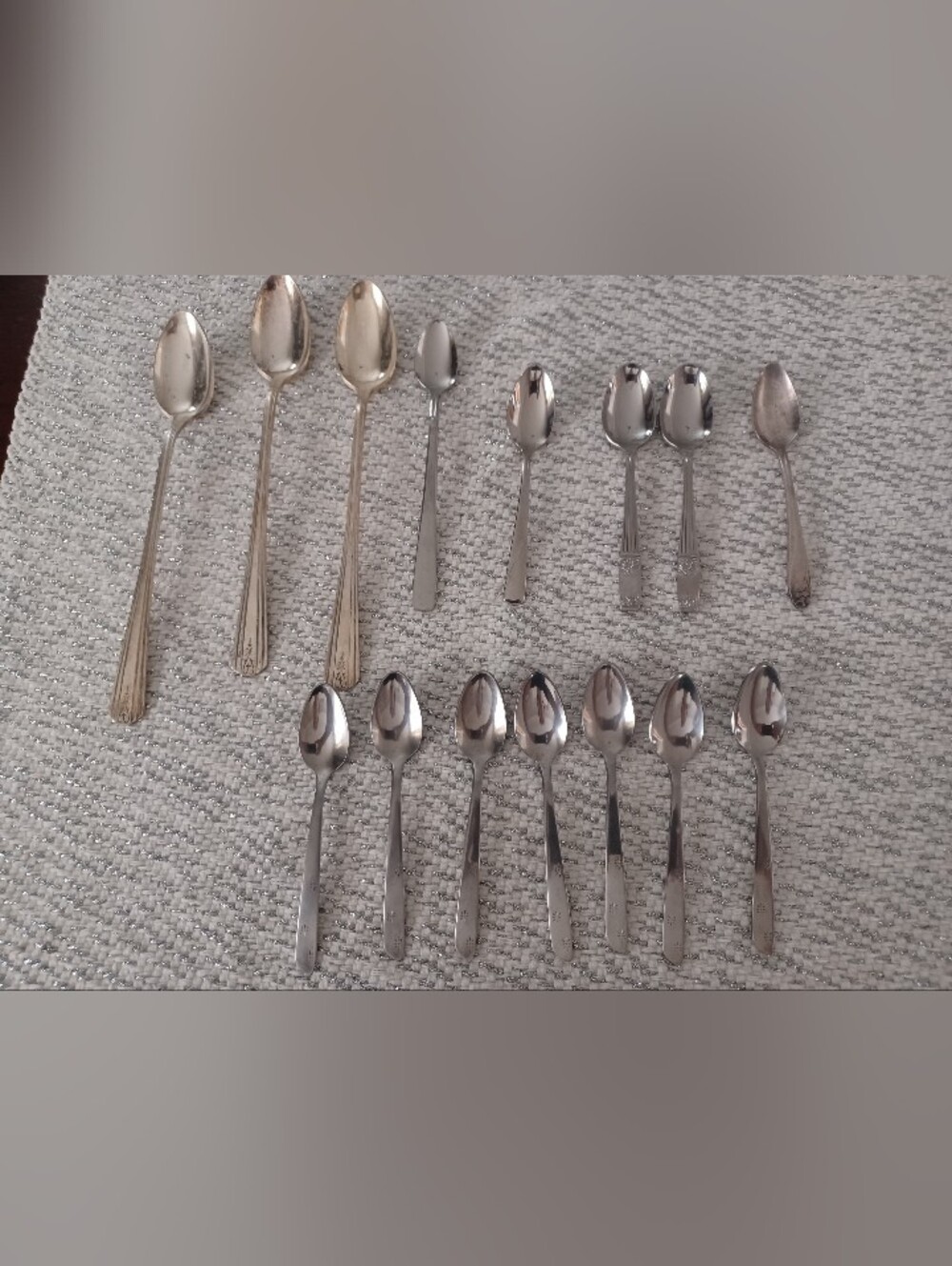 Antique Silverware Spoon Set Of 15 Rogers Bros Daffodil Koba Superior RCCO Avon